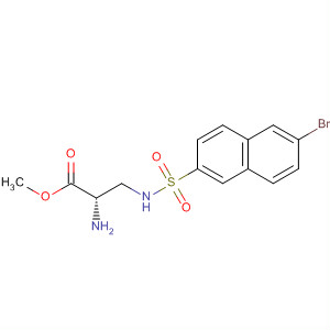 477717-02-5  L-Alanine, 3-[[(6-bromo-2-naphthalenyl)sulfonyl]amino]-, methyl ester