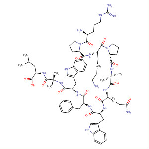 477717-78-5  L-Leucine,D-arginyl-L-prolyl-L-lysyl-L-prolyl-2-methylalanyl-L-glutaminyl-D-tryptophyl-L-phenylalanyl-D-tryptophyl-2-methylalanyl-