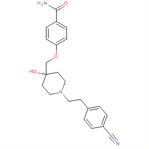 477721-08-7  Benzamide,4-[[1-[2-(4-cyanophenyl)ethyl]-4-hydroxy-4-piperidinyl]methoxy]-