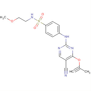 477722-51-3  Benzensülfonamid, 4 - [[5-siyano-4- (2-propiniloksi) -2-pirimidinil] amino] -N- (2-metoksietil) -