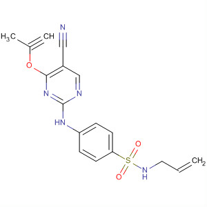 477722-61-5  Benzenesulfonamide,4-[[5-cyano-4-(2-propynyloxy)-2-pyrimidinyl]amino]-N-2-propenyl-