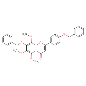 4281-29-2  4H-1-Benzopyran-4-one,5,6,8-trimethoxy-7-(phenylmethoxy)-2-[4-(phenylmethoxy)phenyl]-