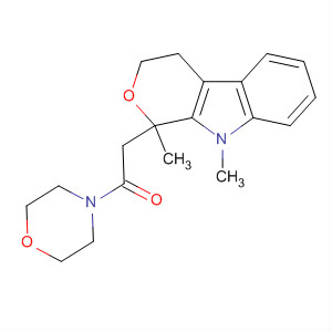 42820-56-4  Morpholine,4-[(1,3,4,9-tetrahydro-1,9-dimethylpyrano[3,4-b]indol-1-yl)acetyl]-