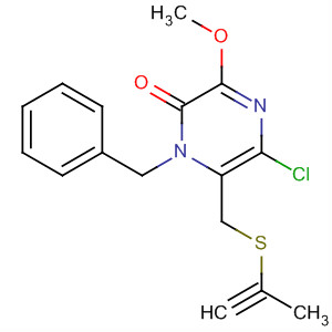 428506-75-6  2(1H)-Pyrazinone,5-chloro-3-methoxy-1-(phenylmethyl)-6-[(2-propynylthio)methyl]-