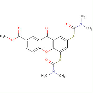 42878-82-0  9H-Xanthene-2-carboxylic acid,5,7-bis[[(dimethylamino)carbonyl]thio]-9-oxo-, methyl ester