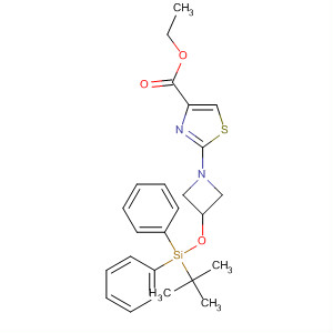 429666-50-2  4-Thiazolecarboxylic acid,2-[3-[[(1,1-dimethylethyl)diphenylsilyl]oxy]-1-azetidinyl]-, ethyl ester