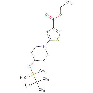 429667-51-6  4-Thiazolecarboxylic acid,2-[4-[[(1,1-dimethylethyl)dimethylsilyl]oxy]-1-piperidinyl]-, ethyl ester