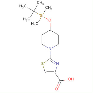 429667-53-8  4-Thiazolecarboxylic acid,2-[4-[[(1,1-dimethylethyl)dimethylsilyl]oxy]-1-piperidinyl]-