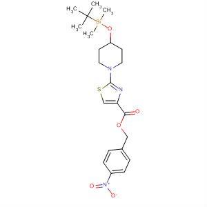 429667-55-0  4-Thiazolecarboxylic acid,2-[4-[[(1,1-dimethylethyl)dimethylsilyl]oxy]-1-piperidinyl]-,(4-nitrophenyl)methyl ester