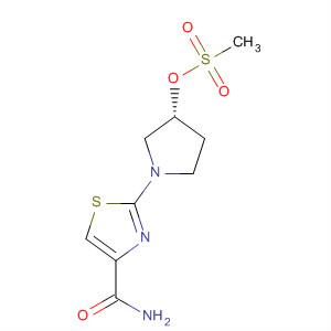 429667-94-7  4-Thiazolecarboxamide, 2-[(3R)-3-[(methylsulfonyl)oxy]-1-pyrrolidinyl]-