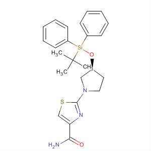 429668-13-3  4-Thiazolecarboxamide,2-[(3S)-3-[[(1,1-dimethylethyl)diphenylsilyl]oxy]-1-pyrrolidinyl]-