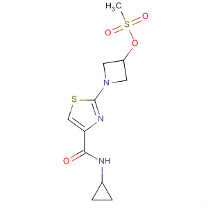 429668-87-1  4-Thiazolecarboxamide,N-cyclopropyl-2-[3-[(methylsulfonyl)oxy]-1-azetidinyl]-
