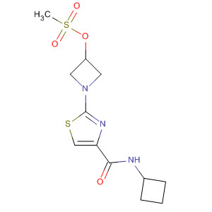 429668-95-1  4-Thiazolecarboxamide,N-cyclobutyl-2-[3-[(methylsulfonyl)oxy]-1-azetidinyl]-