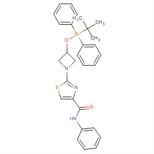 429669-18-1  4-Thiazolecarboxamide,2-[3-[[(1,1-dimethylethyl)diphenylsilyl]oxy]-1-azetidinyl]-N-phenyl-