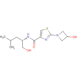 429669-84-1  4-Thiazolecarboxamide,2-(3-hydroxy-1-azetidinyl)-N-[(1S)-1-(hydroxymethyl)-3-methylbutyl]-