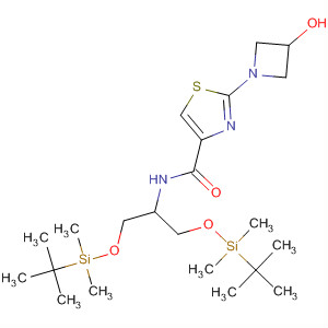 429670-16-6  4-Thiazolecarboxamide,N-[2-[[(1,1-dimethylethyl)dimethylsilyl]oxy]-1-[[[(1,1-dimethylethyl)dimethylsilyl]oxy]methyl]ethyl]-2-(3-hydroxy-1-azetidinyl)-