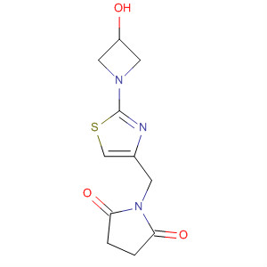 429672-97-9  2,5-Pyrrolidinedione, 1-[[2-(3-hydroxy-1-azetidinyl)-4-thiazolyl]methyl]-