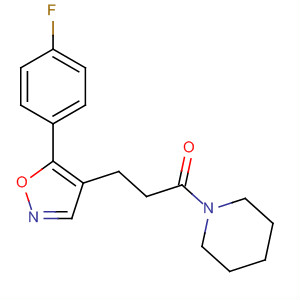 430531-72-9  Piperidine, 1-[3-[5-(4-fluorophenyl)-4-isoxazolyl]-1-oxopropyl]-
