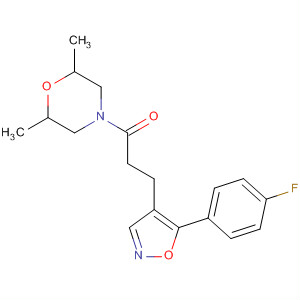 430531-73-0  Morpholine,4-[3-[5-(4-fluorophenyl)-4-isoxazolyl]-1-oxopropyl]-2,6-dimethyl-
