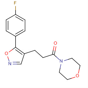 430531-84-3  Morpholine, 4-[3-[5-(4-fluorophenyl)-4-isoxazolyl]-1-oxopropyl]-