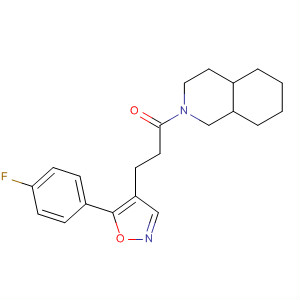 430531-86-5  Isoquinoline,2-[3-[5-(4-fluorophenyl)-4-isoxazolyl]-1-oxopropyl]decahydro-