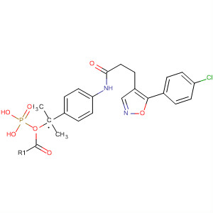 430534-00-2  Phosphonic acid,[[4-[[3-[5-(4-chlorophenyl)-4-isoxazolyl]-1-oxopropyl]amino]phenyl]methyl]-, dimethyl ester