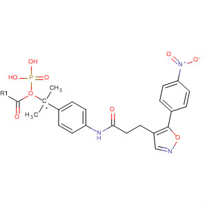 430534-15-9  Phosphonic acid,[[4-[[3-[5-(4-nitrophenyl)-4-isoxazolyl]-1-oxopropyl]amino]phenyl]methyl]-, dimethyl ester