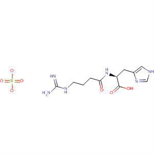 43157-16-0  L-Histidine, N-[4-[(aminoiminomethyl)amino]-1-oxobutyl]-, sulfate (1:1)