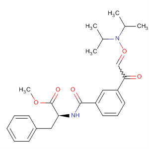 431914-37-3  L-Phenylalanine, N-[3-[[bis(1-methylethyl)amino]oxoacetyl]benzoyl]-,methyl ester