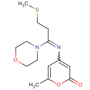 431948-29-7  Morpholine,4-[1-[(6-methyl-2-oxo-2H-pyran-4-yl)imino]-3-(methylthio)propyl]-