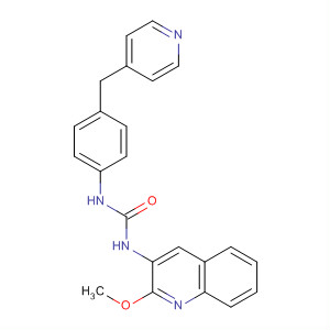 432050-46-9  Urea, N-(2-methoxy-3-quinolinyl)-N'-[4-(4-pyridinylmethyl)phenyl]-