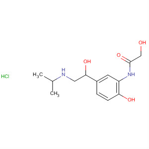 43229-39-6  Acetamide,2-hydroxy-N-[2-hydroxy-5-[1-hydroxy-2-[(1-methylethyl)amino]ethyl]phenyl]-, monohydrochloride