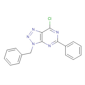 433922-12-4  3H-1,2,3-Triazolo[4,5-d]pyrimidine, 7-chloro-5-phenyl-3-(phenylmethyl)-
