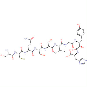 434282-29-8  L-Histidine,L-seryl-L-cysteinyl-L-glutaminyl-L-seryl-L-seryl-L-valylglycyl-L-tyrosyl-L-methionyl-