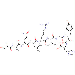 434282-83-4  L-Histidine,L-seryl-L-alanyl-L-glutaminyl-L-leucyl-L-arginyl-L-valylglycyl-L-tyrosyl-L-methionyl-