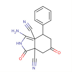 434329-23-4  1H-Isoindole-3a,7a-dicarbonitrile,3-amino-4,5,6,7-tetrahydro-1,6-dioxo-4-phenyl-