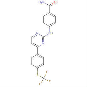 434945-02-5  Benzamide, 4-[[4-[4-[(trifluoromethyl)thio]phenyl]-2-pyrimidinyl]amino]-