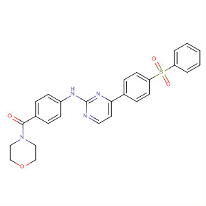 434945-27-4  Morpholine,4-[4-[[4-[4-(phenylsulfonyl)phenyl]-2-pyrimidinyl]amino]benzoyl]-