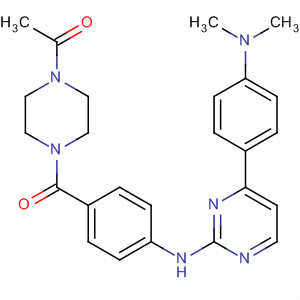 434945-39-8  Piperazine,1-acetyl-4-[4-[[4-[4-(dimethylamino)phenyl]-2-pyrimidinyl]amino]benzoyl]-