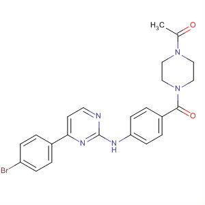 434945-41-2  Piperazine,1-acetyl-4-[4-[[4-(4-bromophenyl)-2-pyrimidinyl]amino]benzoyl]-