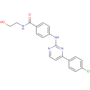 434945-44-5  Benzamide,4-[[4-(4-chlorophenyl)-2-pyrimidinyl]amino]-N-(2-hydroxyethyl)-