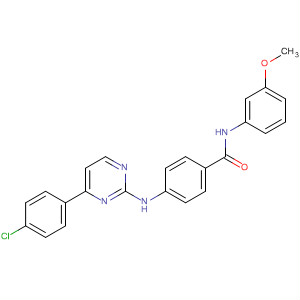 434945-61-6  Benzamide,4-[[4-(4-chlorophenyl)-2-pyrimidinyl]amino]-N-(3-methoxyphenyl)-