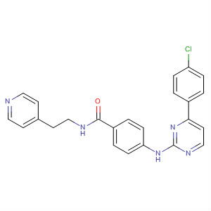 434945-65-0  Benzamide,4-[[4-(4-chlorophenyl)-2-pyrimidinyl]amino]-N-[2-(4-pyridinyl)ethyl]-