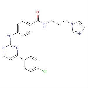 434945-67-2  Benzamide,4-[[4-(4-chlorophenyl)-2-pyrimidinyl]amino]-N-[3-(1H-imidazol-1-yl)propyl]-