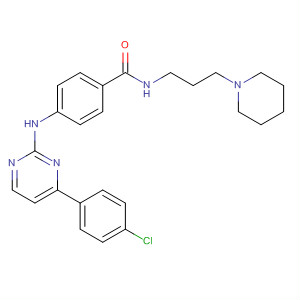 434945-69-4  Benzamide,4-[[4-(4-chlorophenyl)-2-pyrimidinyl]amino]-N-[3-(1-piperidinyl)propyl]-