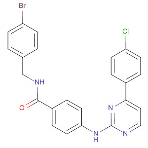 434945-89-8  Benzamide,N-[(4-bromophenyl)methyl]-4-[[4-(4-chlorophenyl)-2-pyrimidinyl]amino]-
