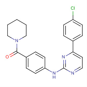434946-17-5  Piperidine, 1-[4-[[4-(4-chlorophenyl)-2-pyrimidinyl]amino]benzoyl]-