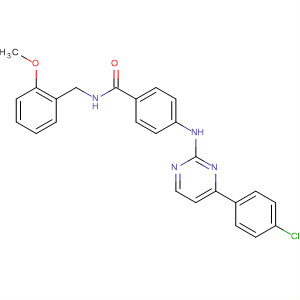 434946-21-1  Benzamide,4-[[4-(4-chlorophenyl)-2-pyrimidinyl]amino]-N-[(2-methoxyphenyl)methyl]-