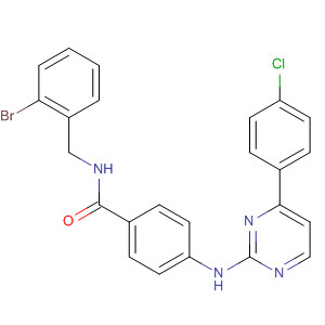 434946-24-4  Benzamide,N-[(2-bromophenyl)methyl]-4-[[4-(4-chlorophenyl)-2-pyrimidinyl]amino]-