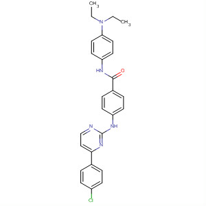 434946-43-7  Benzamide,4-[[4-(4-chlorophenyl)-2-pyrimidinyl]amino]-N-[4-(diethylamino)phenyl]-